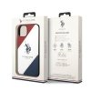 US Polo USHCP14SPSO3 iPhone 14 / 15 / 13 6,1 biały/white Tricolor Embossed